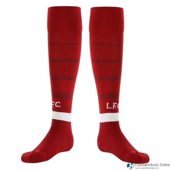 Liverpool Socken Heim 2018-19 Rote Fussballtrikots Günstig